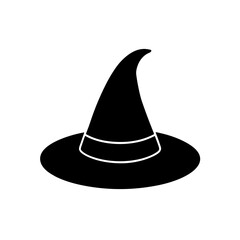 witch hat on white background  .svg