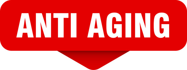 anti aging sticker. anti aging sign on transparent background
