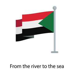 Palestine flag icon vector illustration