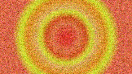 Abstract concentric circles in shades of orange yellow and red tones