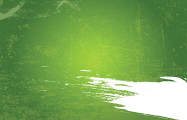 green abstract background with scratch and copy space