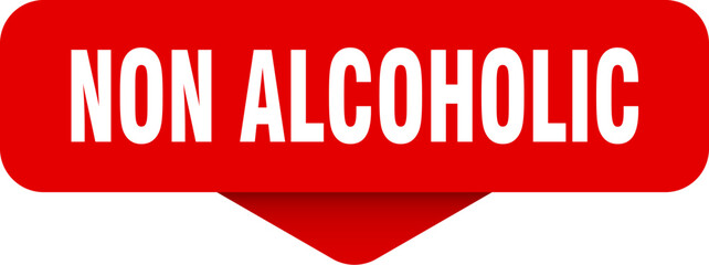 non alcoholic sticker. non alcoholic sign on transparent background