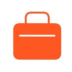 Minimalist Red Bag Icon for Shopping, E-Commerce, and Retail Interface Design