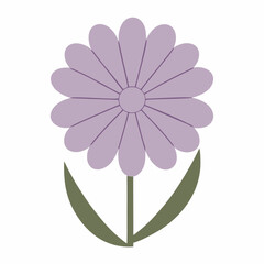 Stylized Lavender Flower Icon