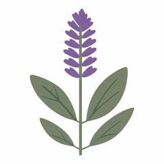 Stylized Lavender Flower Icon