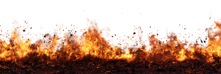 Blazing Inferno: A fiery, dynamic image capturing the raw power and intensity of a raging inferno, with dancing flames, sparks, and a sense of destruction.