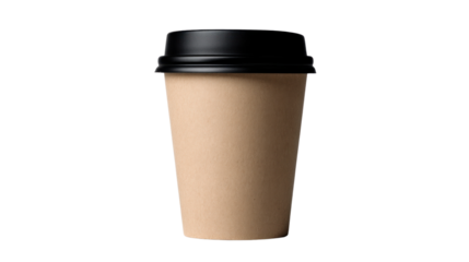 Coffee Cup Delight: A close-up shot showcases a disposable coffee cup, perfect for coffee, tea, or any hot beverage. Its minimalistic design evokes a sense of modern convenience and everyday pleasure.