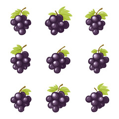 My Simple flat 2D icon, raisins set isolated on a white background, vector, vector, flat design, animation design, simple flat 2D icon, minimalist design, vector design, eps