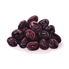 My Simple flat 2D icon, raisins bunch isolated on a white background, vector, vector, flat design, animation design, simple flat 2D icon, minimalist design, vector design, eps