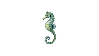 Obraz premium Elegant seahorse png, transparent background image for design and creative projects