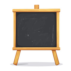 My very Simple flat 2D icon, chalkboard , black board isolated on a white background, vector, flat design, animation design, simple flat 2D icon, minimalist design, vector design, eps format © Sabellatint