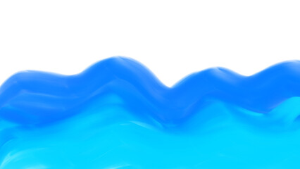 Abstract blue Ocean wave background isolated on transparent background. 