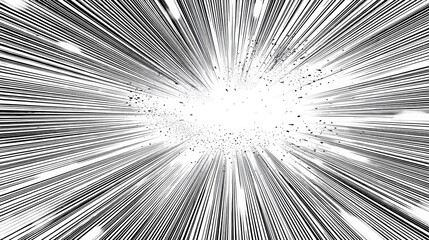 Fototapeta premium abstract Background of comic book action lines