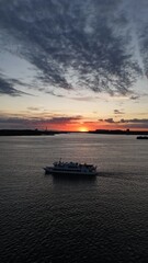 Aerial sky drone photos over Stockholm's Archipelago and islands, Sweden