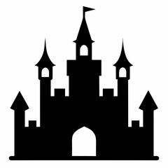 Obraz premium medieval castle vector illustration