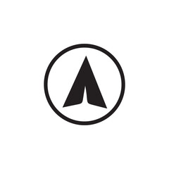 Fototapeta premium Paper plane icon. Send message button, Victor illustration Eps 10.