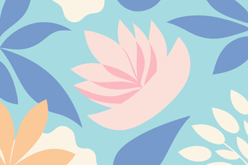 seamless pattern with flowers