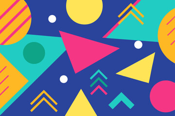 seamless retro pattern with colorful circles