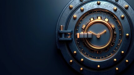 A highly secure vault door symbolizing data protection and security