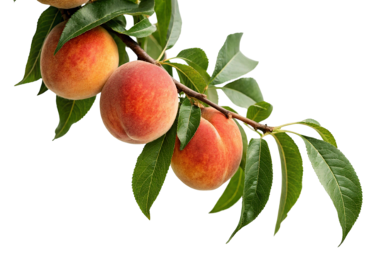 peaches on a branch
