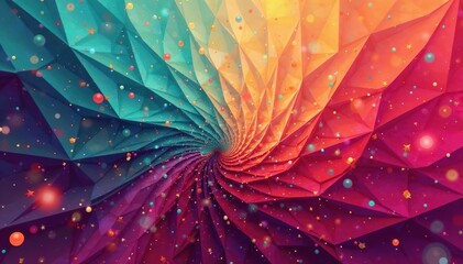Geometric shapes, interwoven lines, abstract background, illustration, background, minimalist