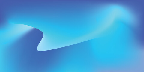 Abstract Blue Gradient Wave Background Fluid Light Texture Design