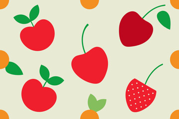 seamless pattern with apples
