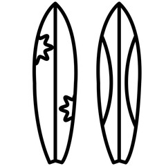 icon of a surfboard
