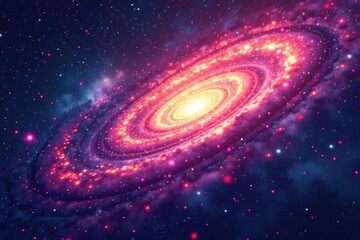 Abstract swirling nebula, cosmic seamless loop, loop, magical