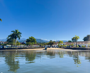 Experience the tranquil beauty of Paraty, Rio de Janeiro with scenic views over calm waters and lush surroundings