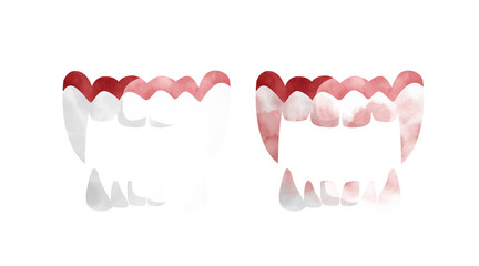 Watercolor Halloween Clipart Dracula design