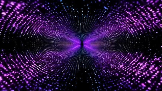 Neon tunnel loop animation with neon tunnel motion and neon tunnel visual effects for futuristic video background
