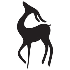 silhouette of a deer