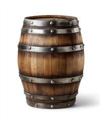 Fototapeta premium Aged wooden barrel (1)