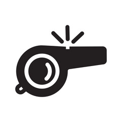 whistle icon vector illustration logo design