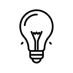 Icon of a Light Bulb