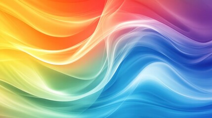 Abstract Colorful Wavy Background