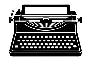 old typewriter with paper