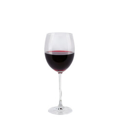 Glass of wine isolate on white background. Selective focus. nature.