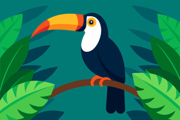 Fototapeta premium toucan on a branch
