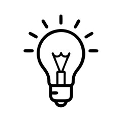 Icon of a Light Bulb