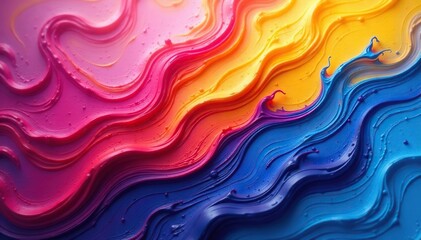 Fototapeta premium Abstract swirling paint strokes in vibrant colors, abstract, graphics, vivid