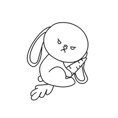 Rabbit coloring page