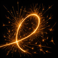 Sparkler Trail Light Background