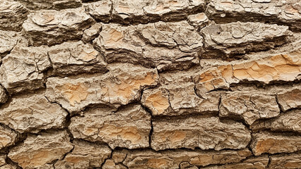 Rustic Tree Bark Texture: A close-up macro shot reveals the intricate pattern of a weathered tree trunk, displaying the raw beauty of nature's artistry. The bark is a rich tapestry of brown.