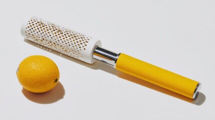Orange and white tool on white background