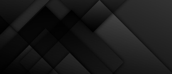 Obraz premium black abstract background with overlapping stripes