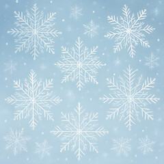Winter Wonderland Snowflake Background