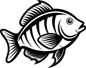 vector illustration of a fish