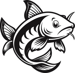black and white fish
